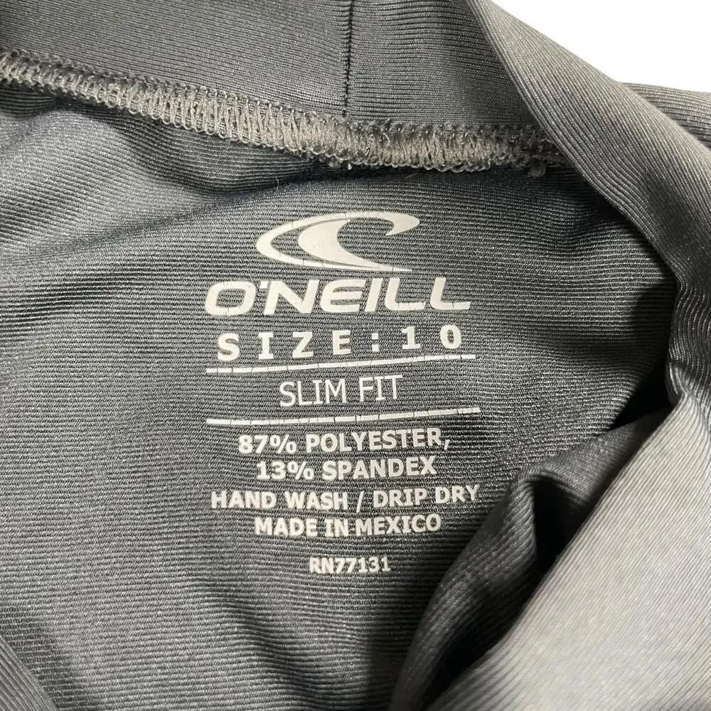 Kids Size 10 Slim Fit O'Neil Swim long sleeve  Rash guard‎